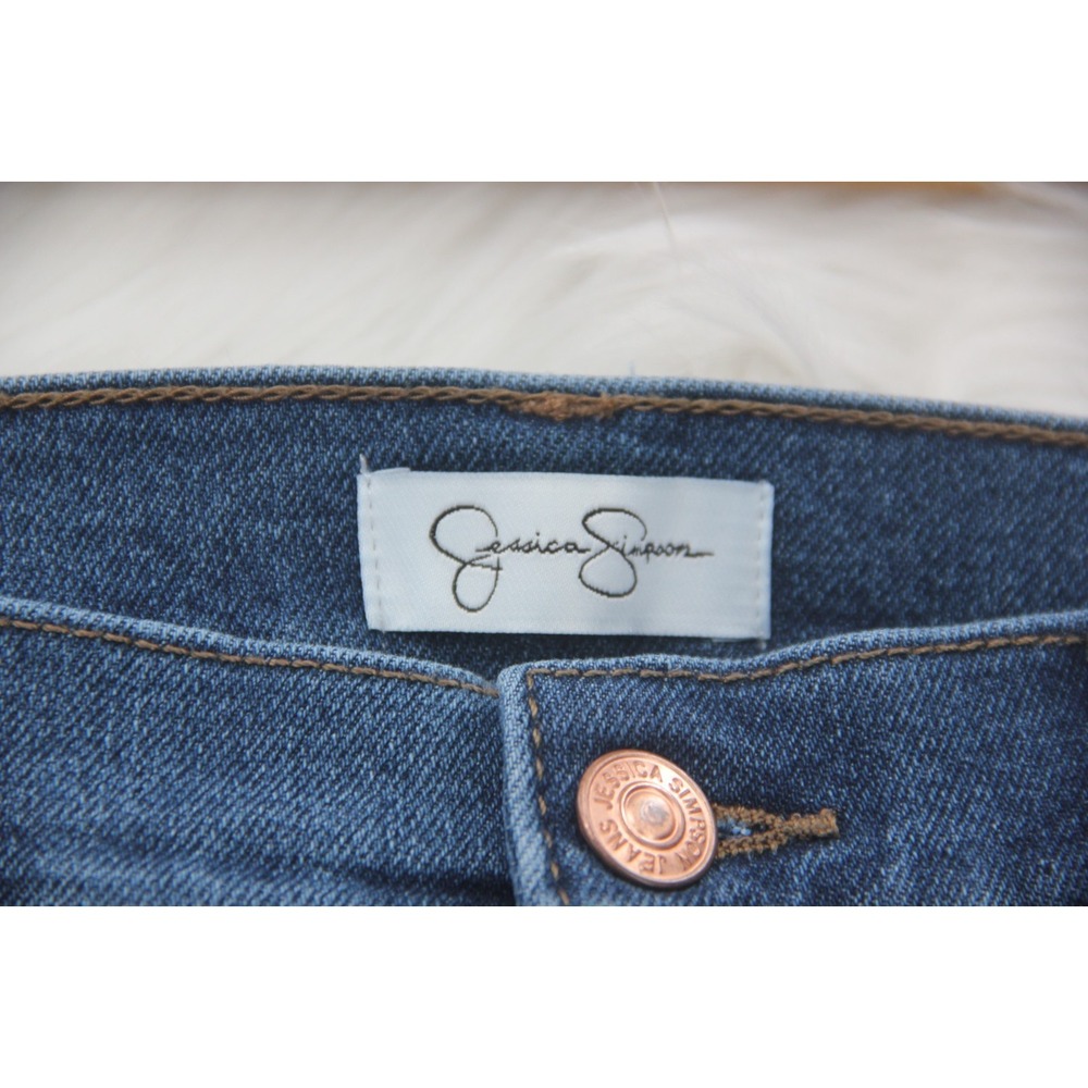 Jessica Simpson Women's Flare Jeans Size 6 Denim Stretch Medium Wash Western - Picture 8 of 15
